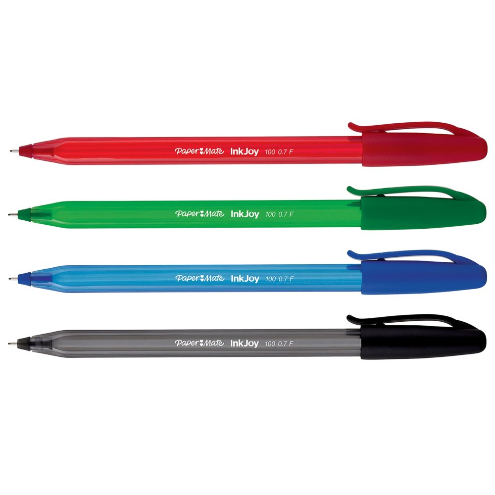 Papermate Inkjoy 100 Stick Ballpoint Pen Assorted Pack of 8 1927074 - Hunt  Office Ireland