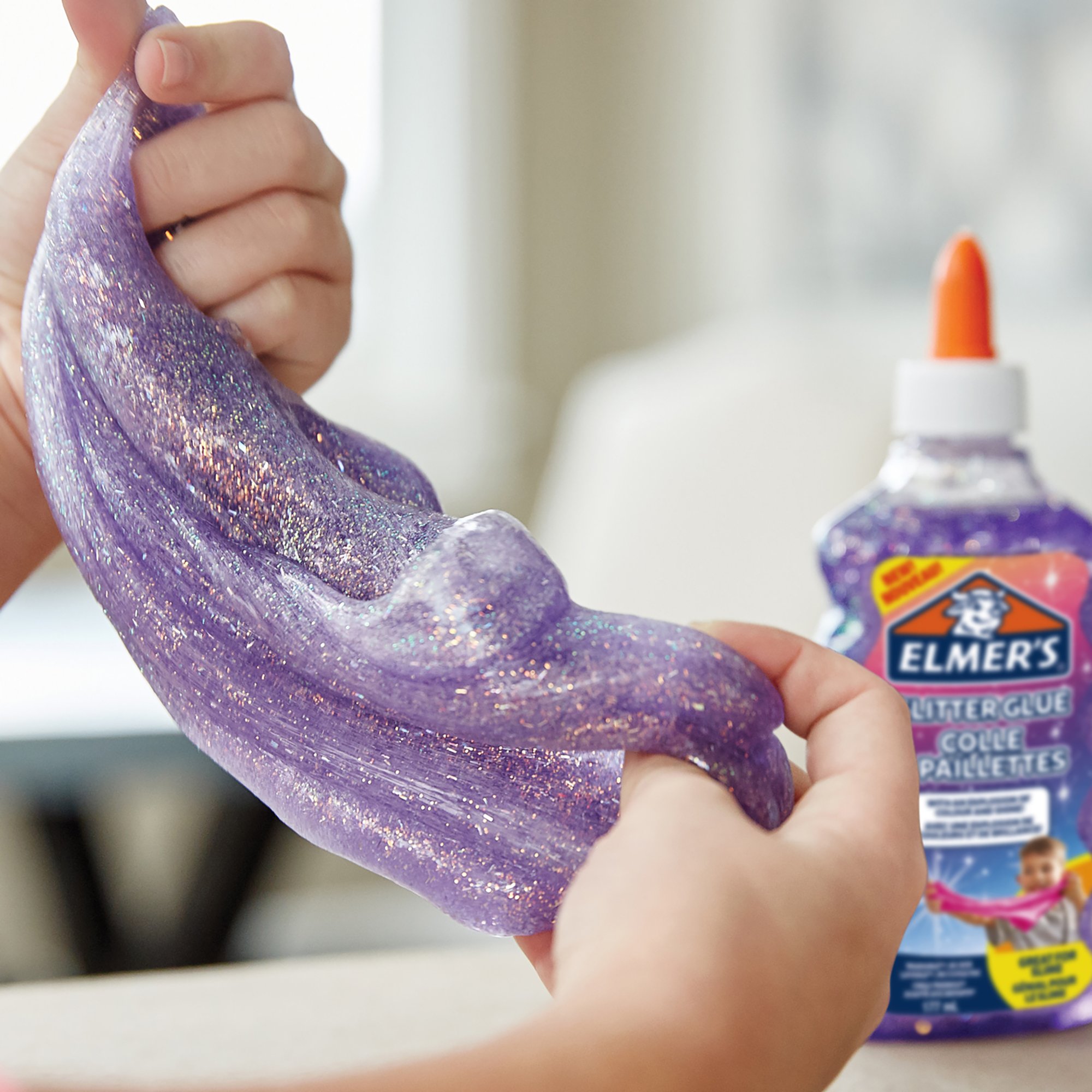 Elmer's Classic Glitter Glue Purple 6oz Bottle Washable 177ml