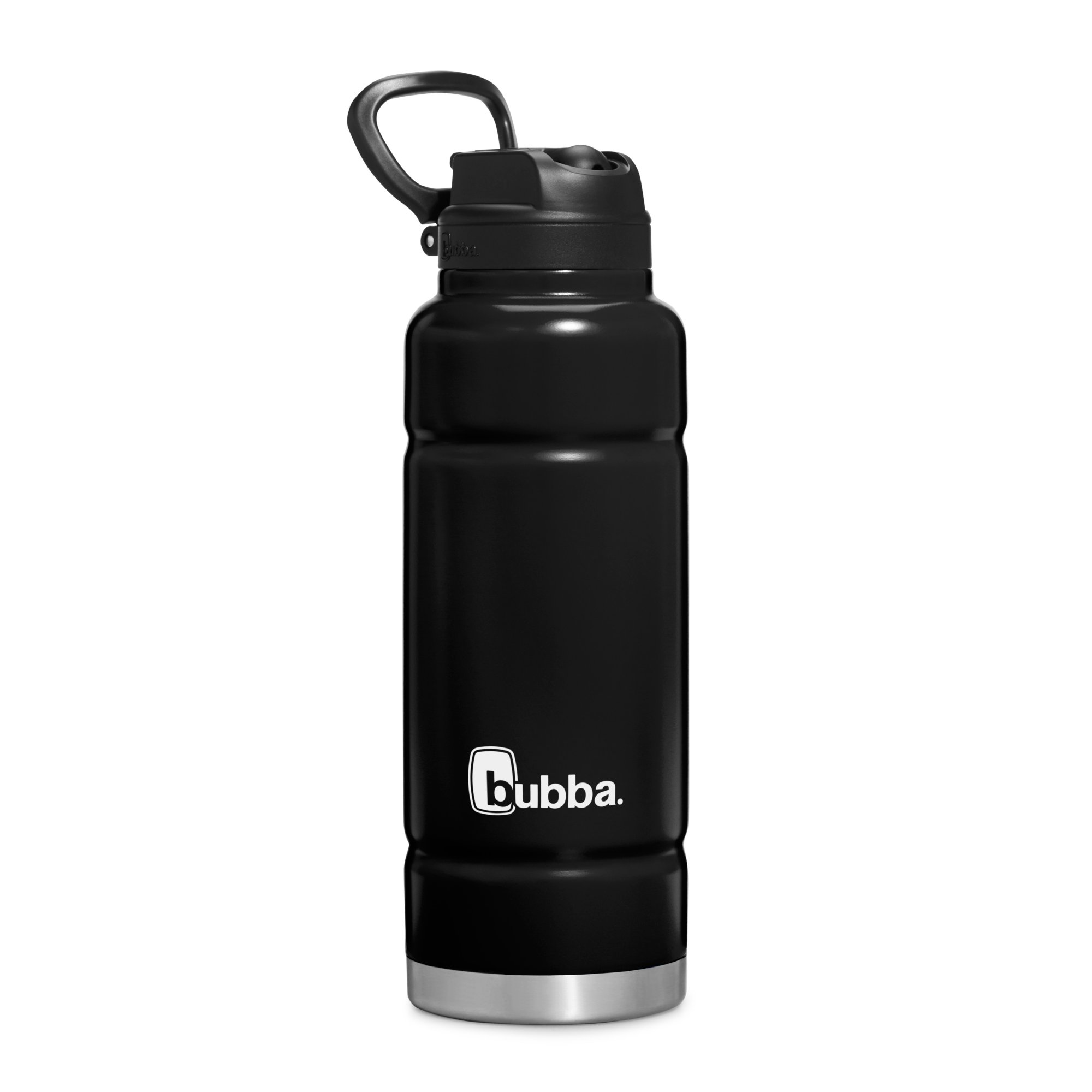 Bubba Trailblazer Stainless Steel Water Bottle Push Button Lid Rubberized  Black