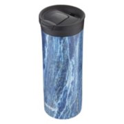 thermal travel mug with snap seal lid in marble image number 3
