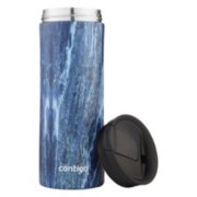 thermal travel mug with snap seal lid in marble image number 5