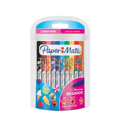 Plumones Paper Mate Candy Punta Fina