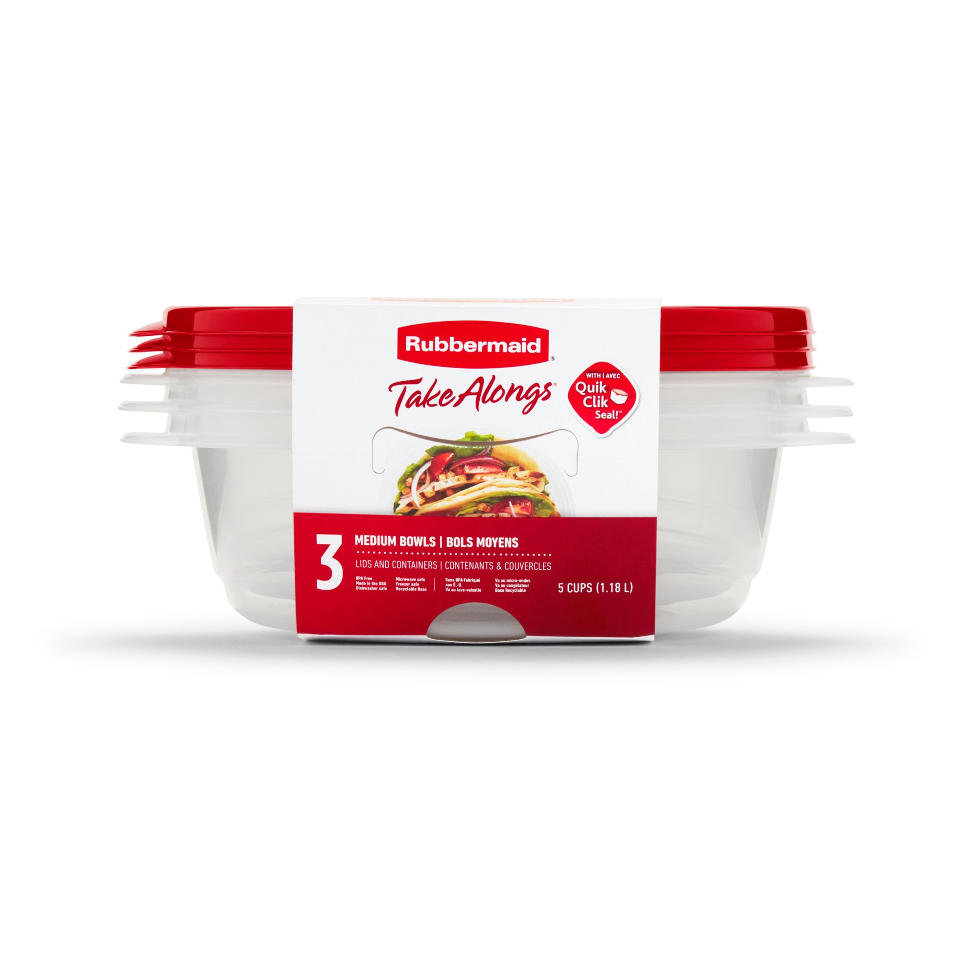 Save on Rubbermaid TakeAlongs Containers + Lids - 3 ct Order Online  Delivery