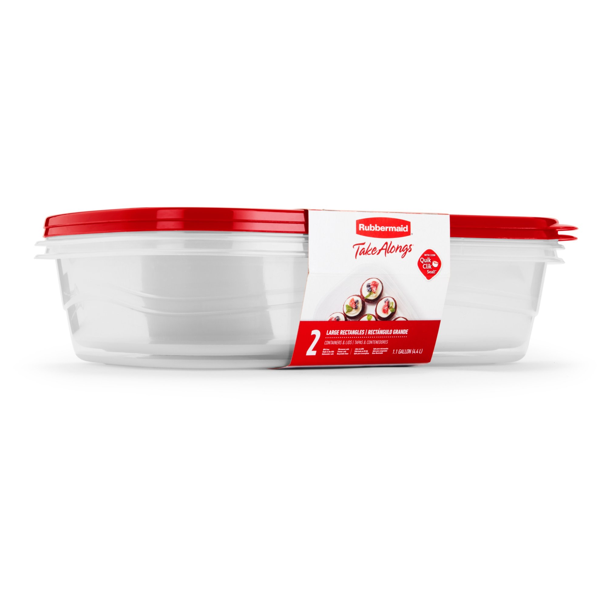 Rubbermaid® TakeAlongs Rectangle BPA-Free Plastic Food Storage Container -  2 Pack, 2 pk - Kroger