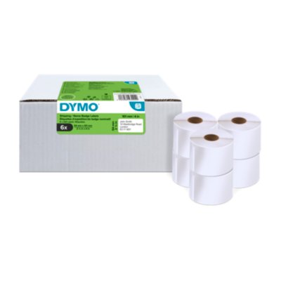 DYMO® Original Etikett für LabelWriter™, Vorteilspack, Versand, weiss, permanent haftend, 6 x 220 Etiketten