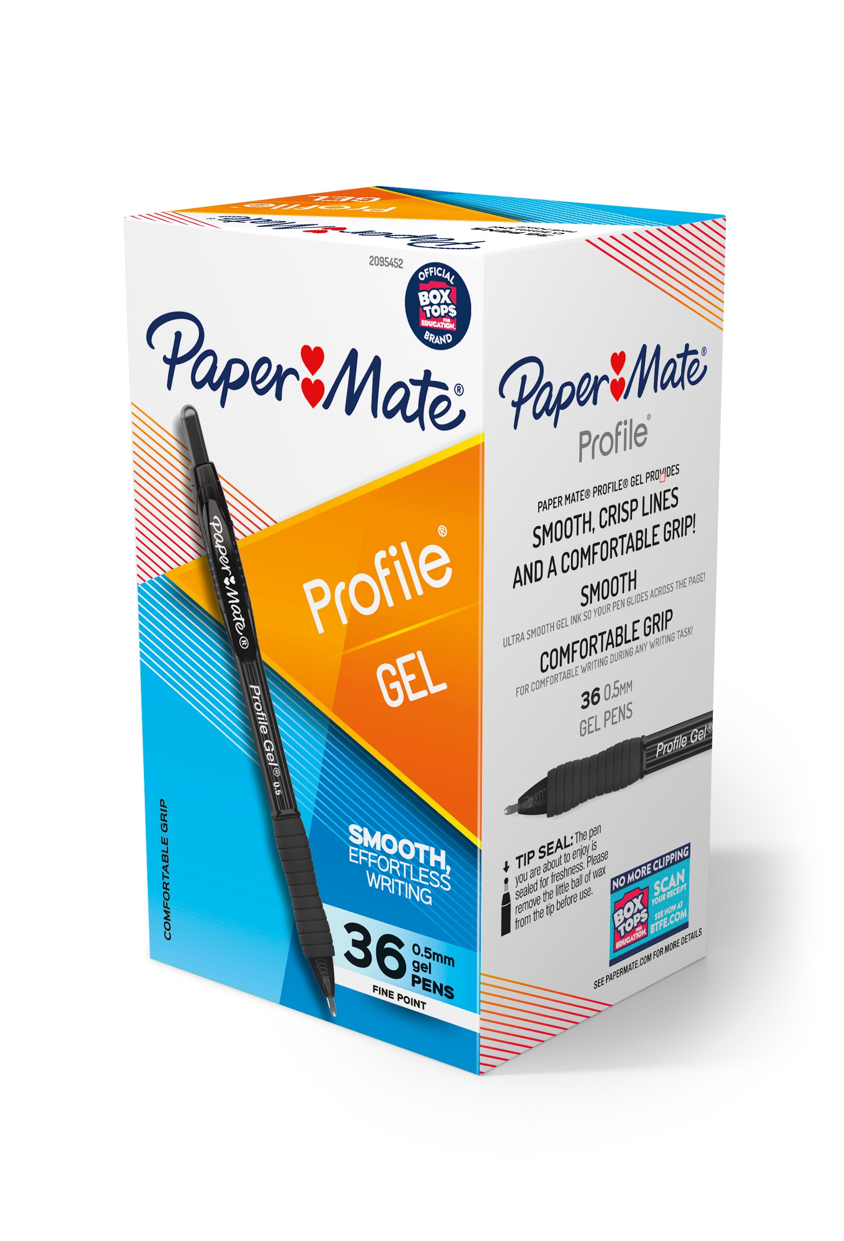 Paper Mate Profile Retractable Gel Pens, Fine Point (0.5mm