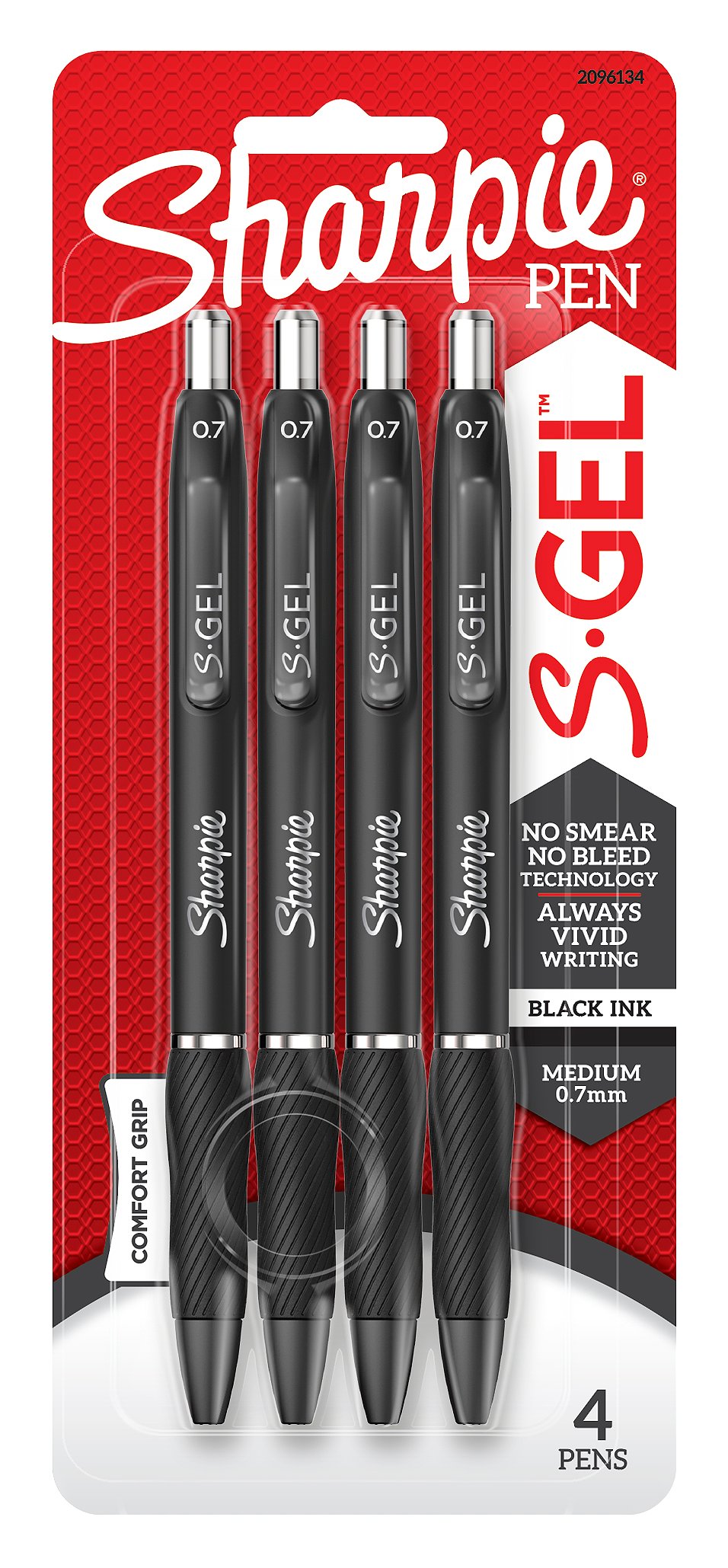 Sharpie S-Gel Pens, Sleek Metal Barrel, Medium Point, 0.7mm Tip