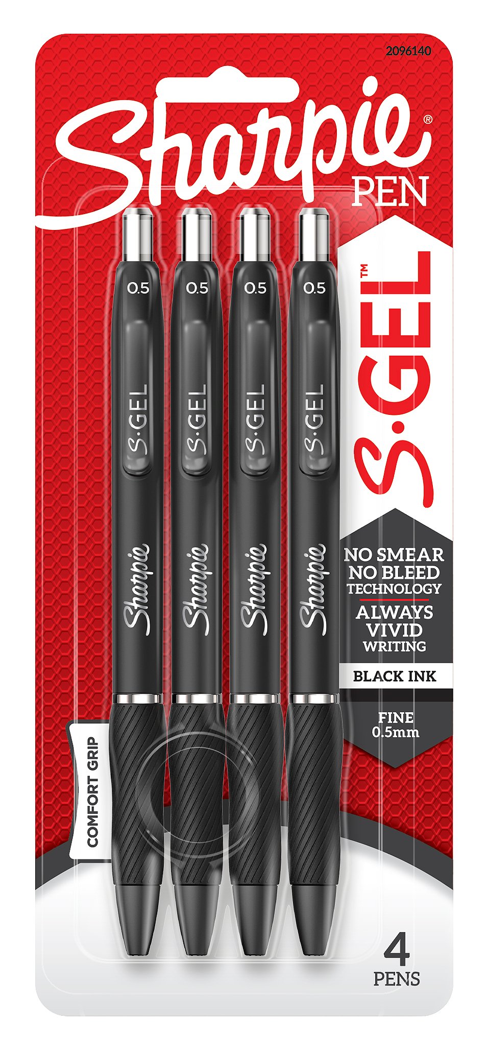 TUL Gel Pens Retractable Fine Point 0.5 mm Gray Barrel Black Ink Pack of 12