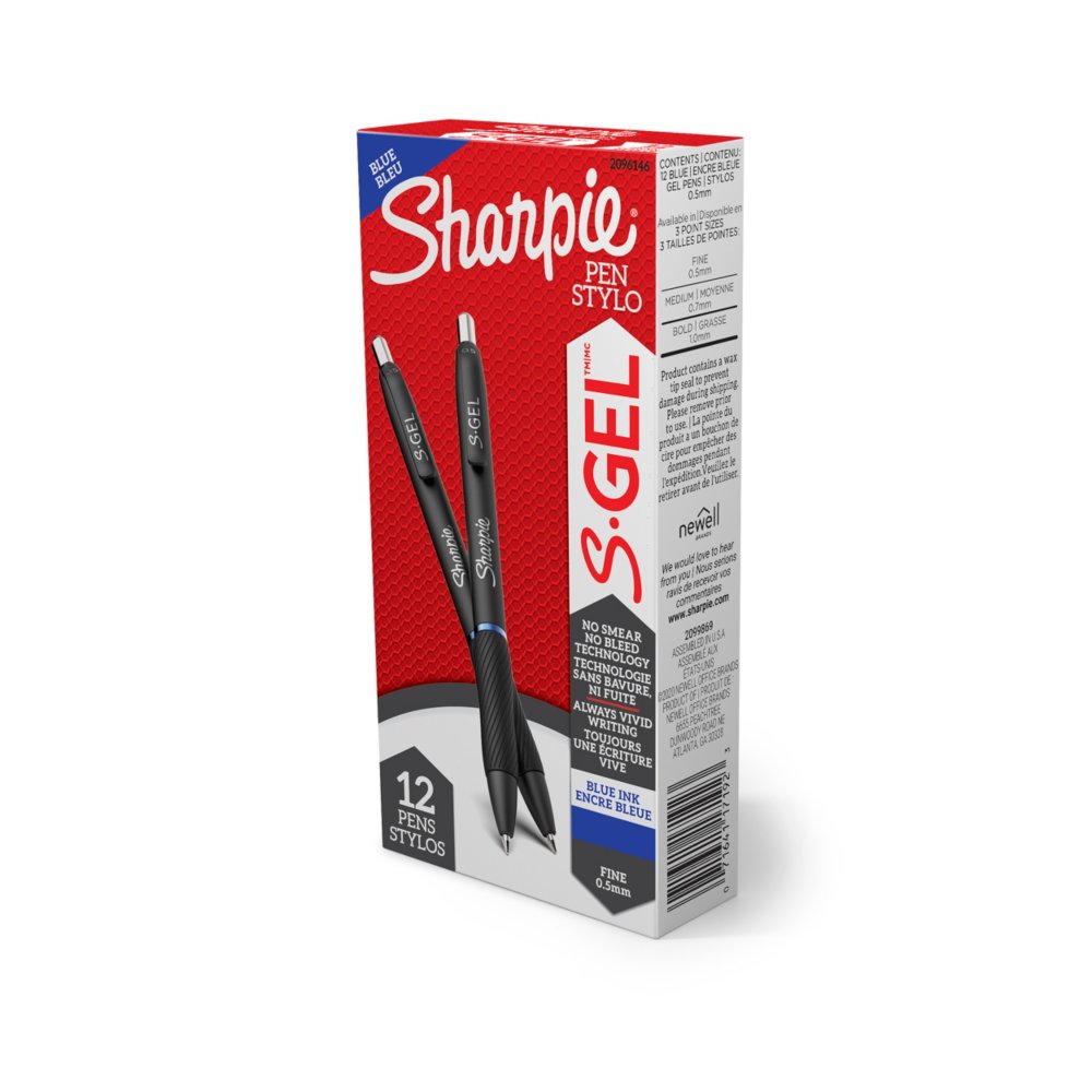 Sharpie S-Gel Pens 0.38 mm Pen Point Size - Black Gel-based Ink 4