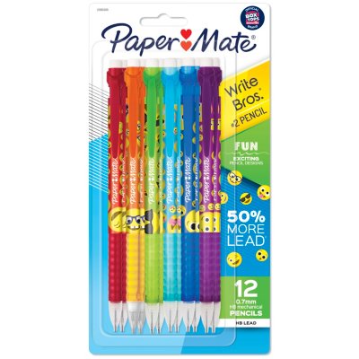 Paper Mate Write Bros. Fun Mechanical Pencils, 0.7mm, HB #2 lead