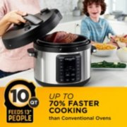 Crock-Pot® 10-Qt. Express Crock Multi-Cooker with Easy Release Steam Dial,  Stainless Steel