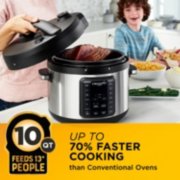 10 quart, feeds 13 or more people, up to 70 percent faster cooking than conventional ovens image number 5