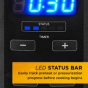 LED status bar easily track preheat or pressurization progress before cooking begins image number 6
