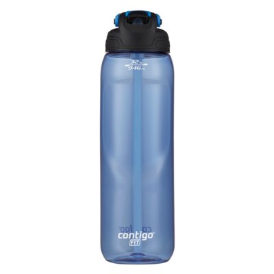Contigo AutoSpout Water Bottle 24 oz. Ashland Straw Clippable Clip Red EUC