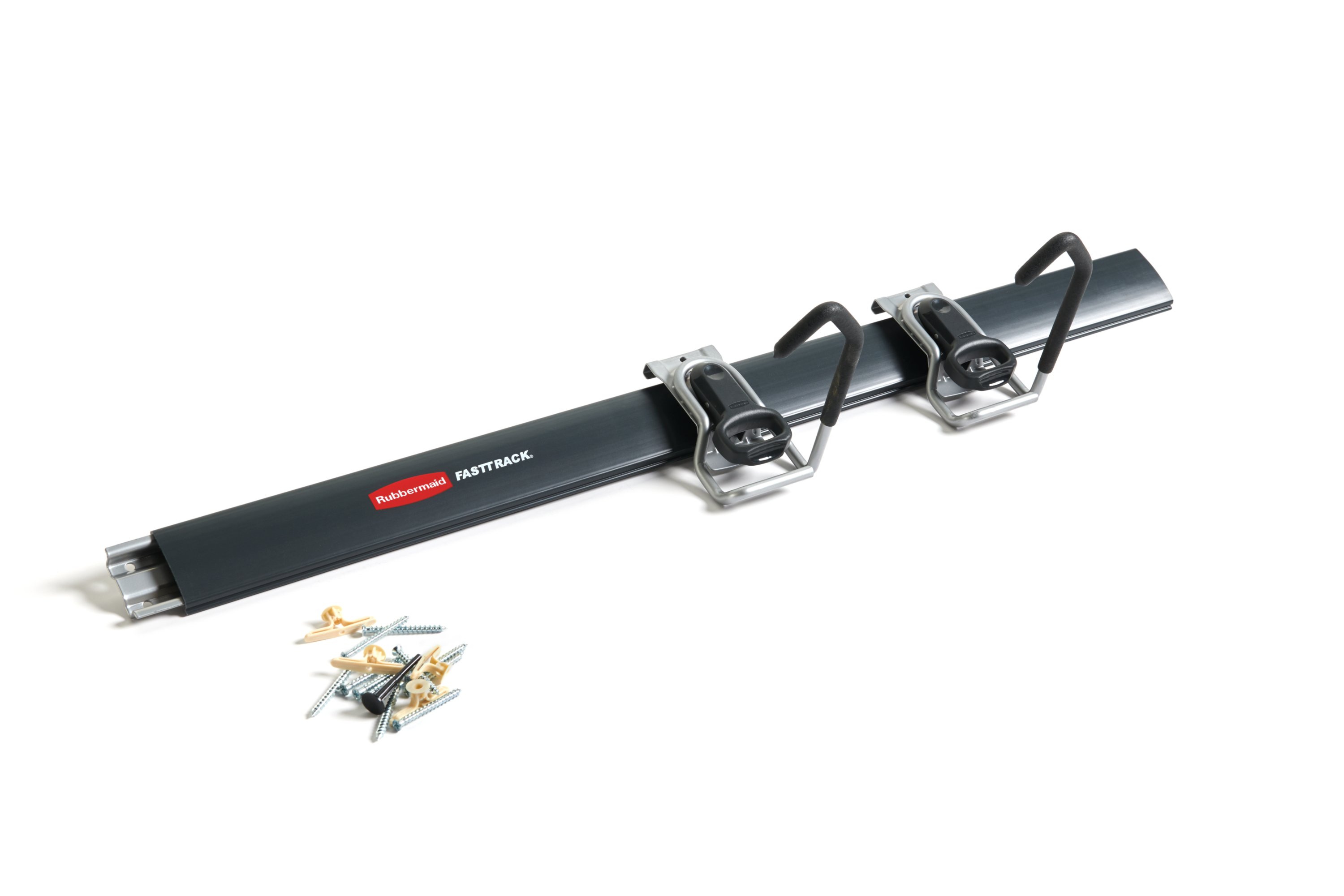 Rubbermaid FastTrack Garage Storage System All-in-One Rail & Hook Kit 6-Piece.