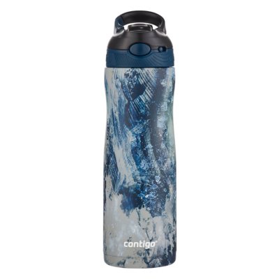 Contigo Ashland Chill Stainless Steel Water Bottle with Leakproof Lid &  Straw, Water Bottle with Handle Keeps Drinks Cold for 24hrs & Hot for 6hrs