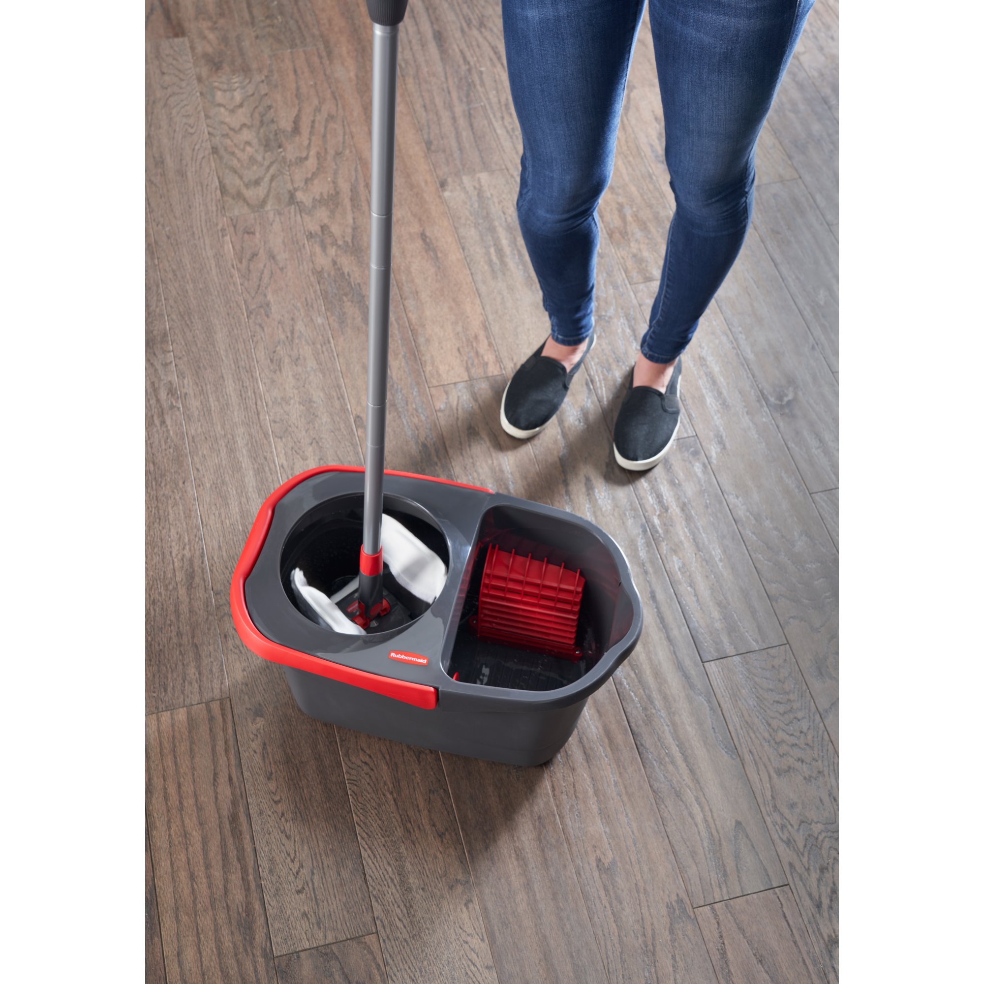 Quickie® Flat Spin Mop and Bucket System