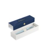 An Allure ballpoint pen with chrome trim in a gift box. image number 2