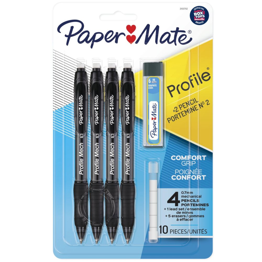 Paper Mate Profile Mech Mechanical Pencil Sets 0 7mm Hb 2 Lead Papermate