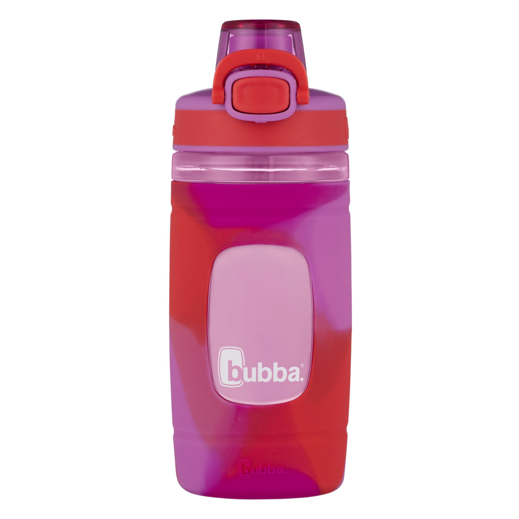 bubba Flo Kids Water Bottle with Silicone Sleeve, 16 oz, Watermelon and  Wild Berry