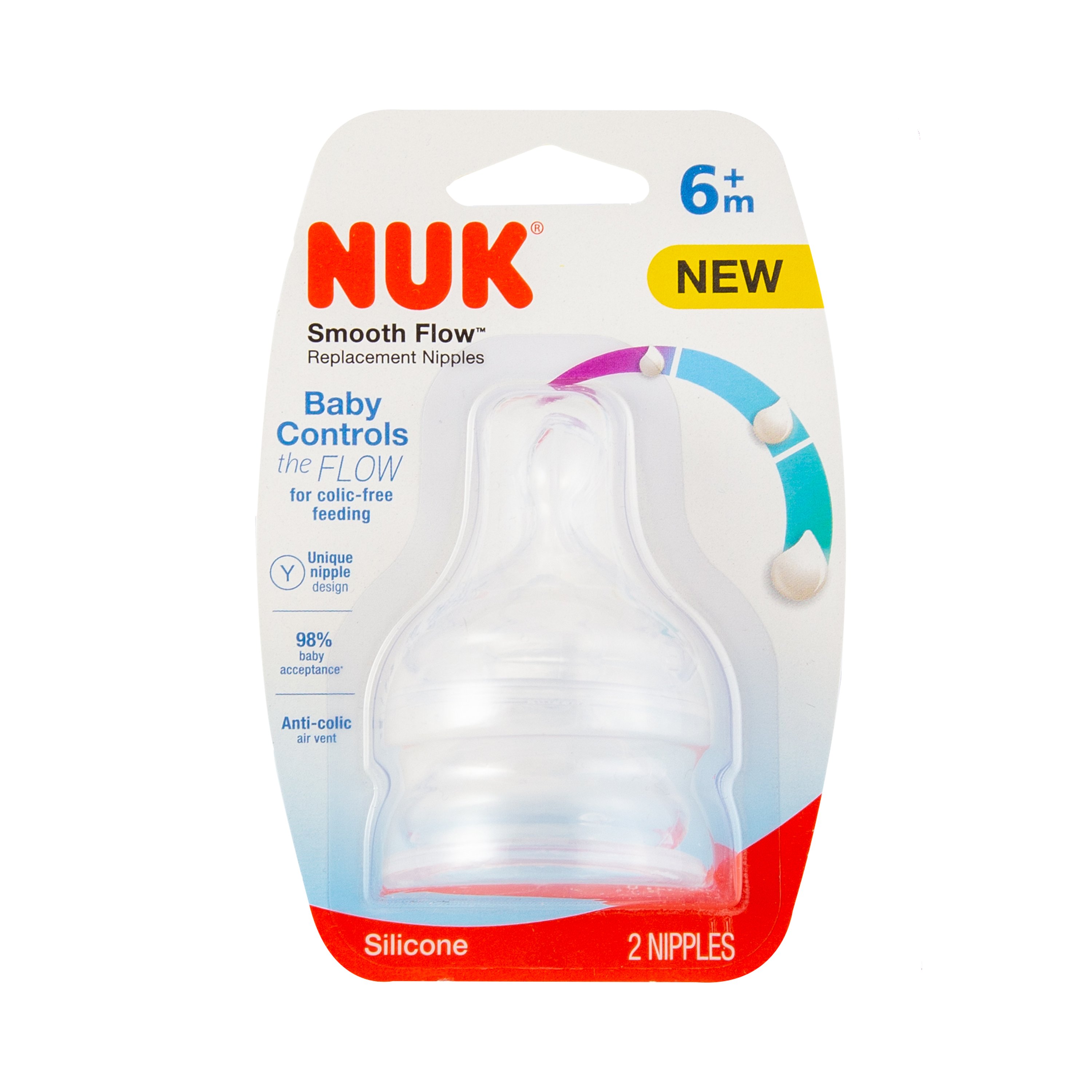 NUK First Choice + Tétines Physiologiques 0-6 Mois - Type : L