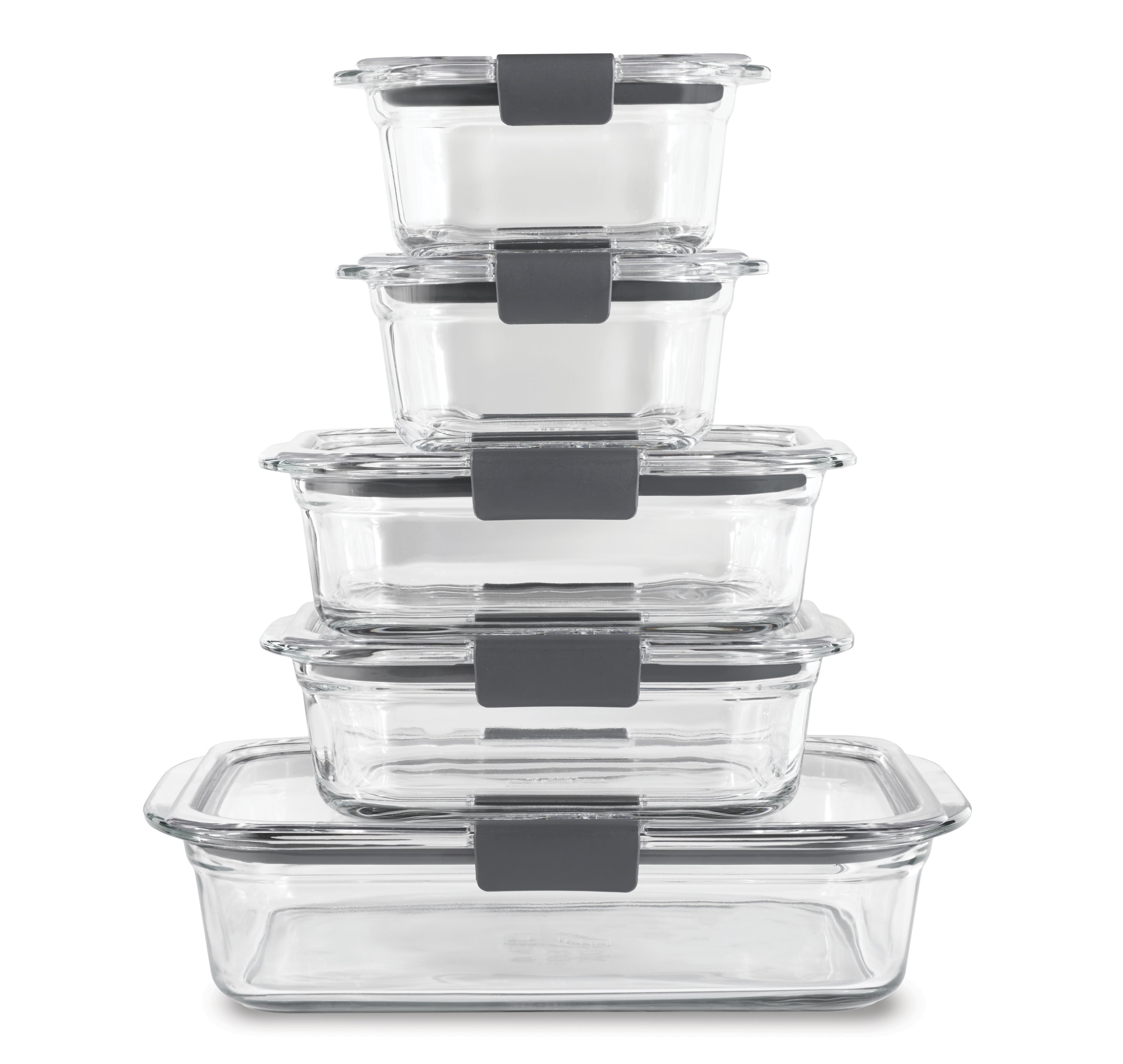 Vintage Canister Set, Set of 3 Clear Plastic Storage Containers