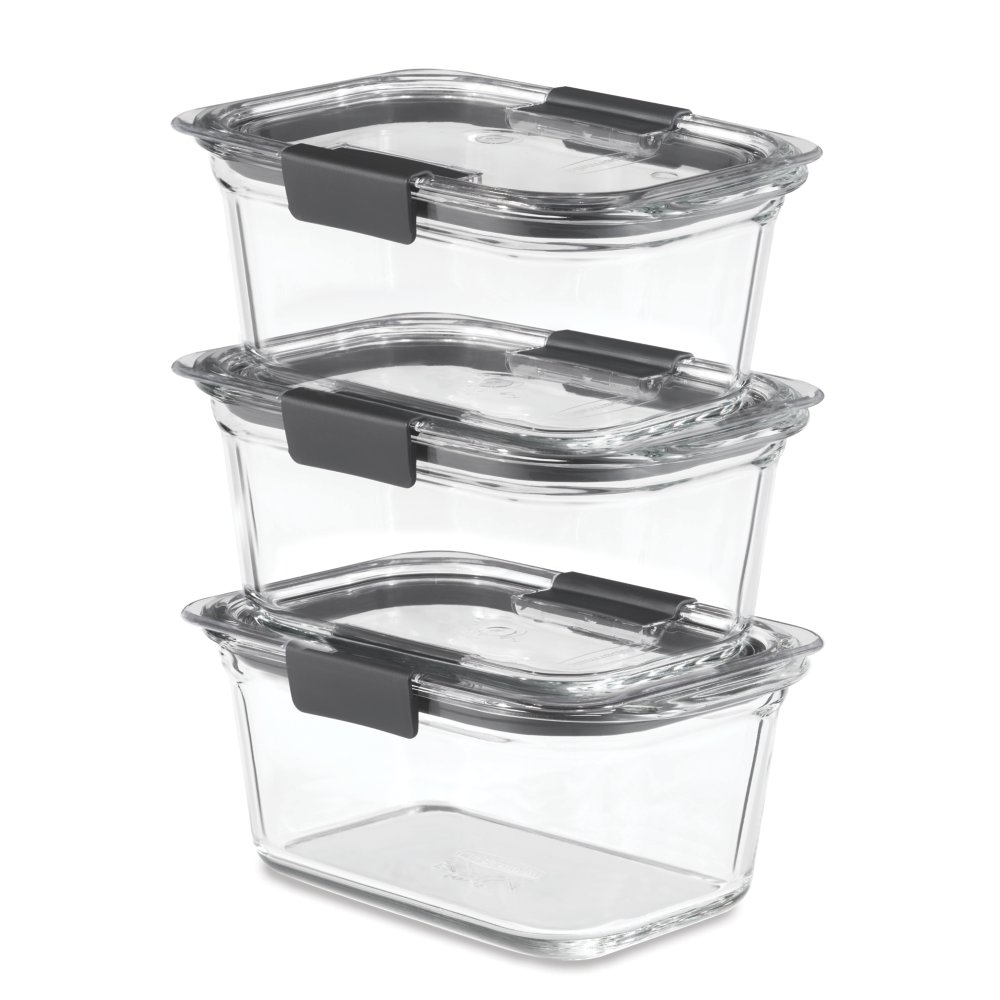 Rubbermaid® Brilliance Glass Rectangular Food Storage Container - Clear,  8.0 cup - Harris Teeter
