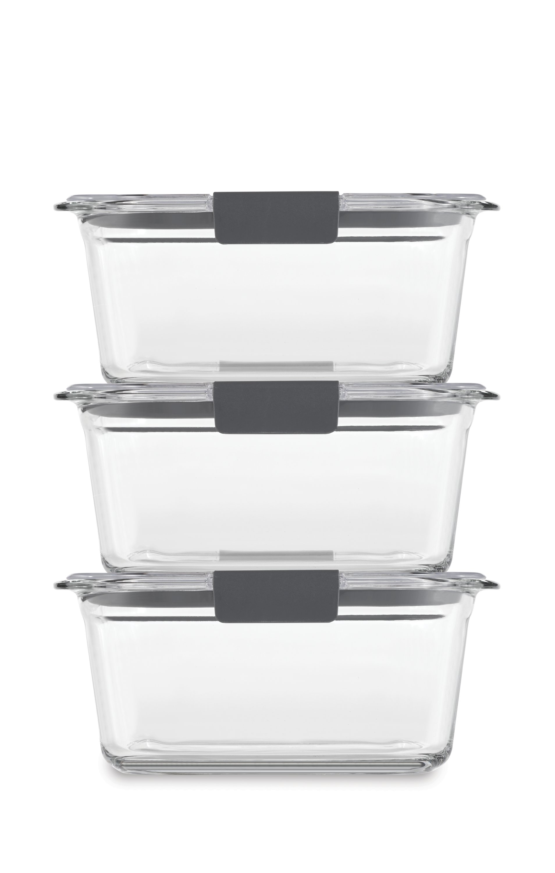 Brilliance™ Glass Food Storage Container, Medium Rectangular Set ...