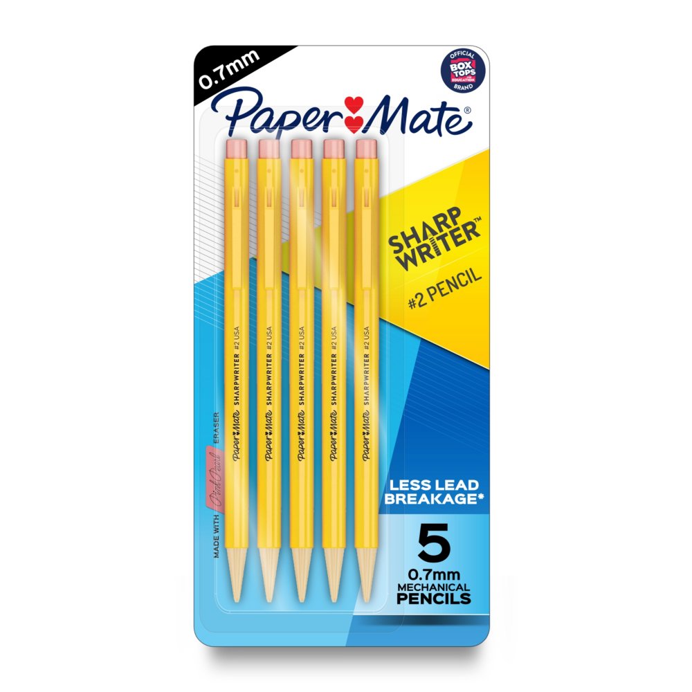 Paper Mate SharpWriter Mechanical Pencils, 0.7mm, HB 2 led Papermate