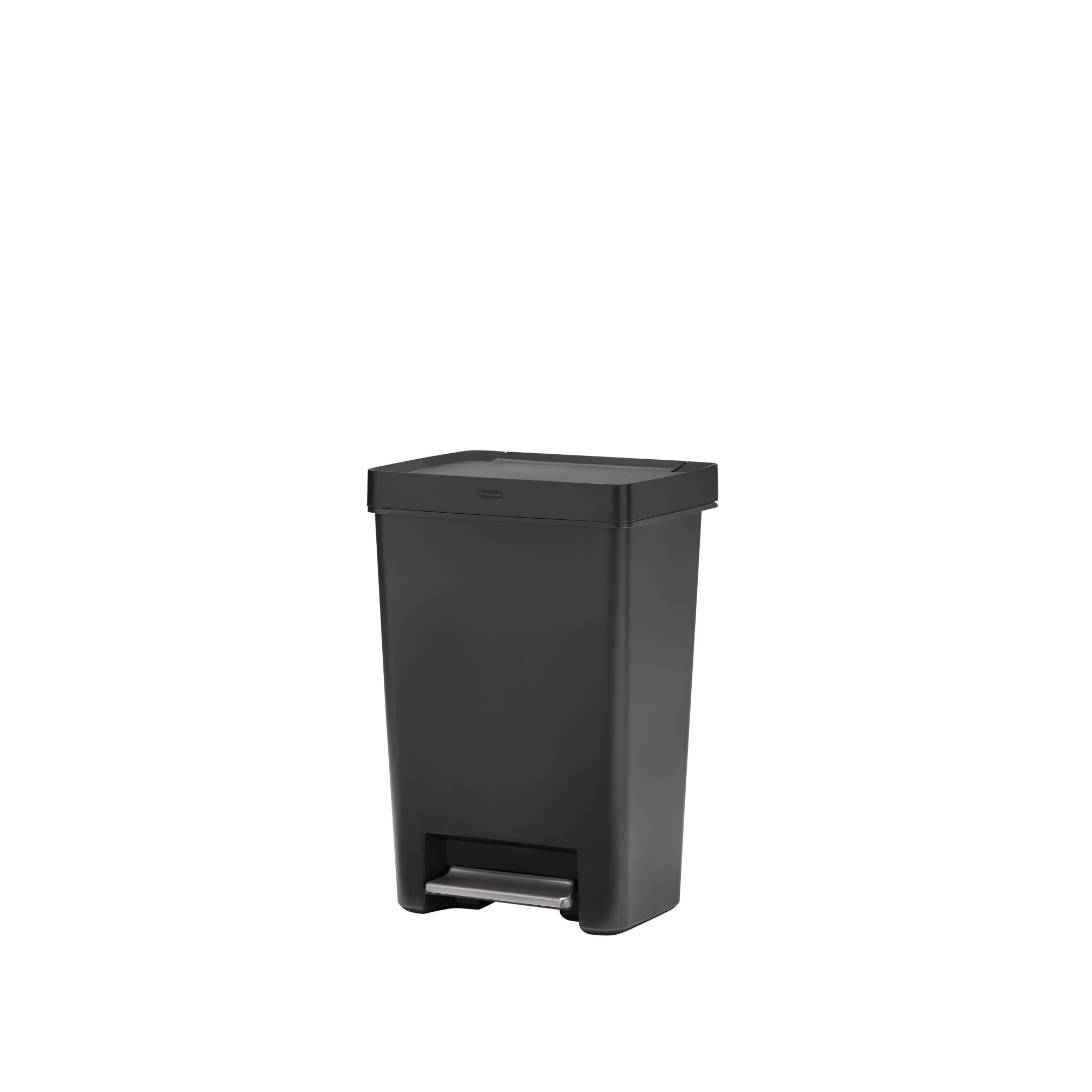 Rubbermaid Commercial Products 13-Gallons Red Plastic Touchless Kitchen  Trash Can with Lid Indoor in the Trash Cans department at