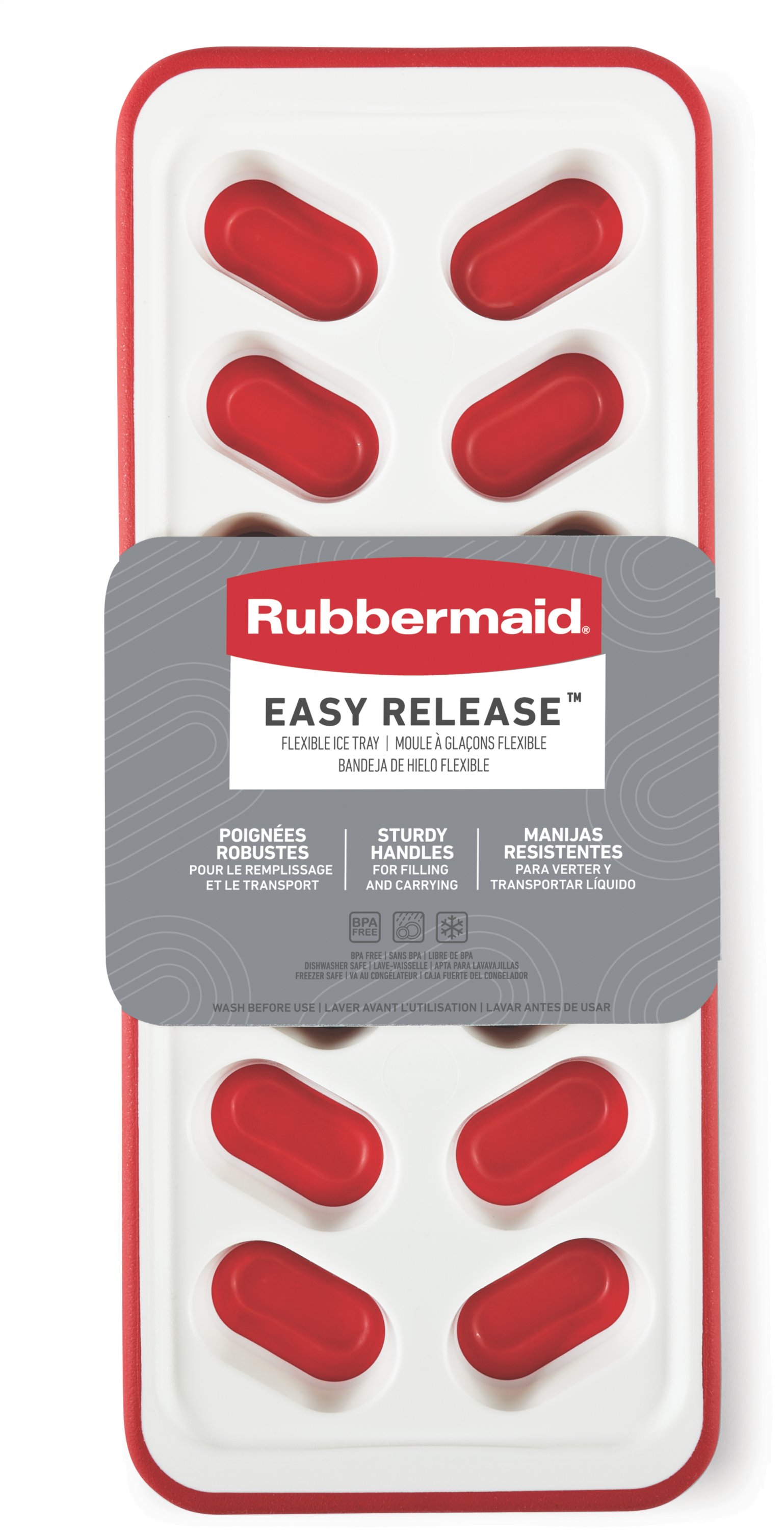 Rubbermaid, Kitchen, 32 2 Pack Rubbermaid Easy Release Ice Cube Trays  White Bpa Free