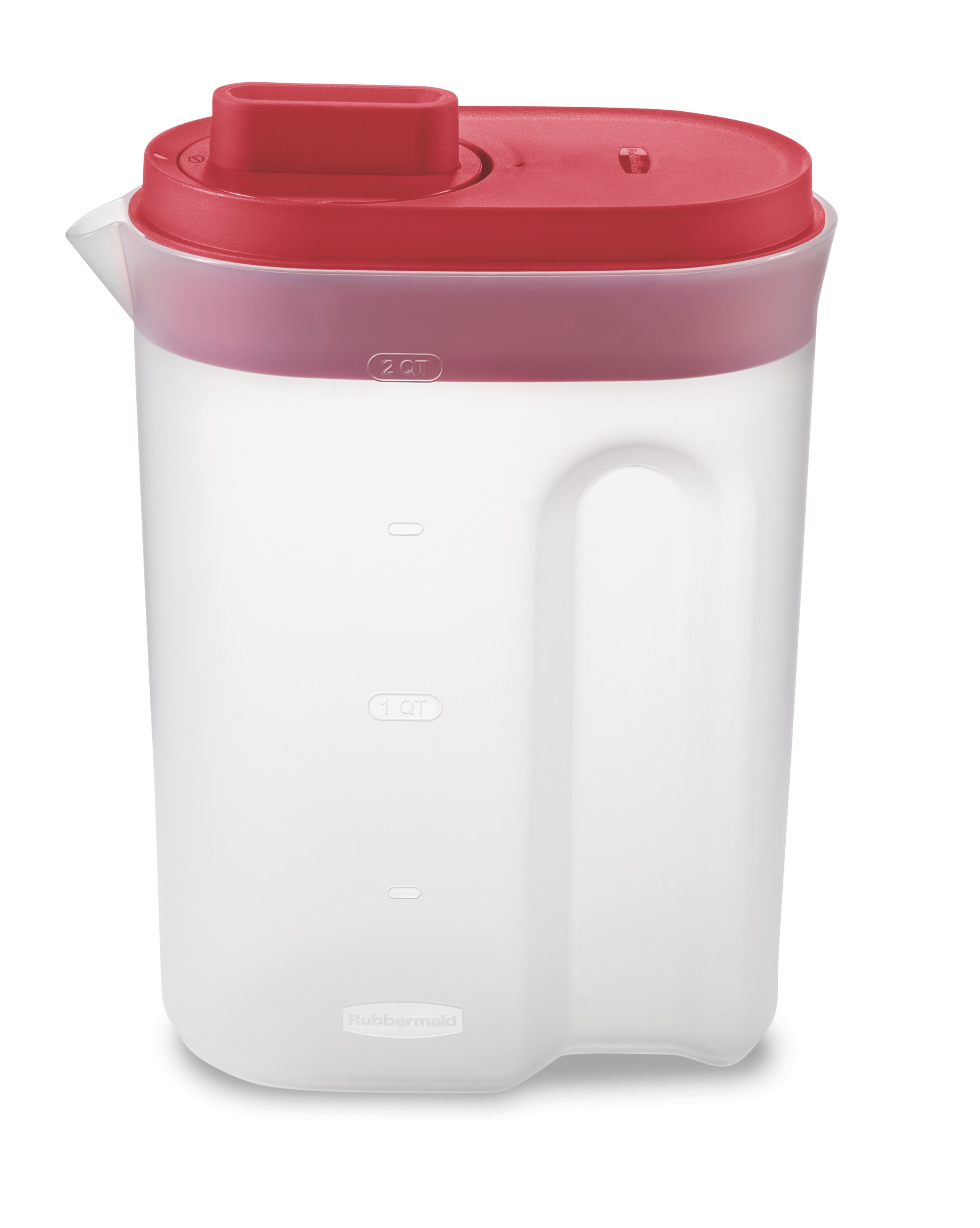 Compact Pitcher with Premium Lid, Plastic Pitcher with