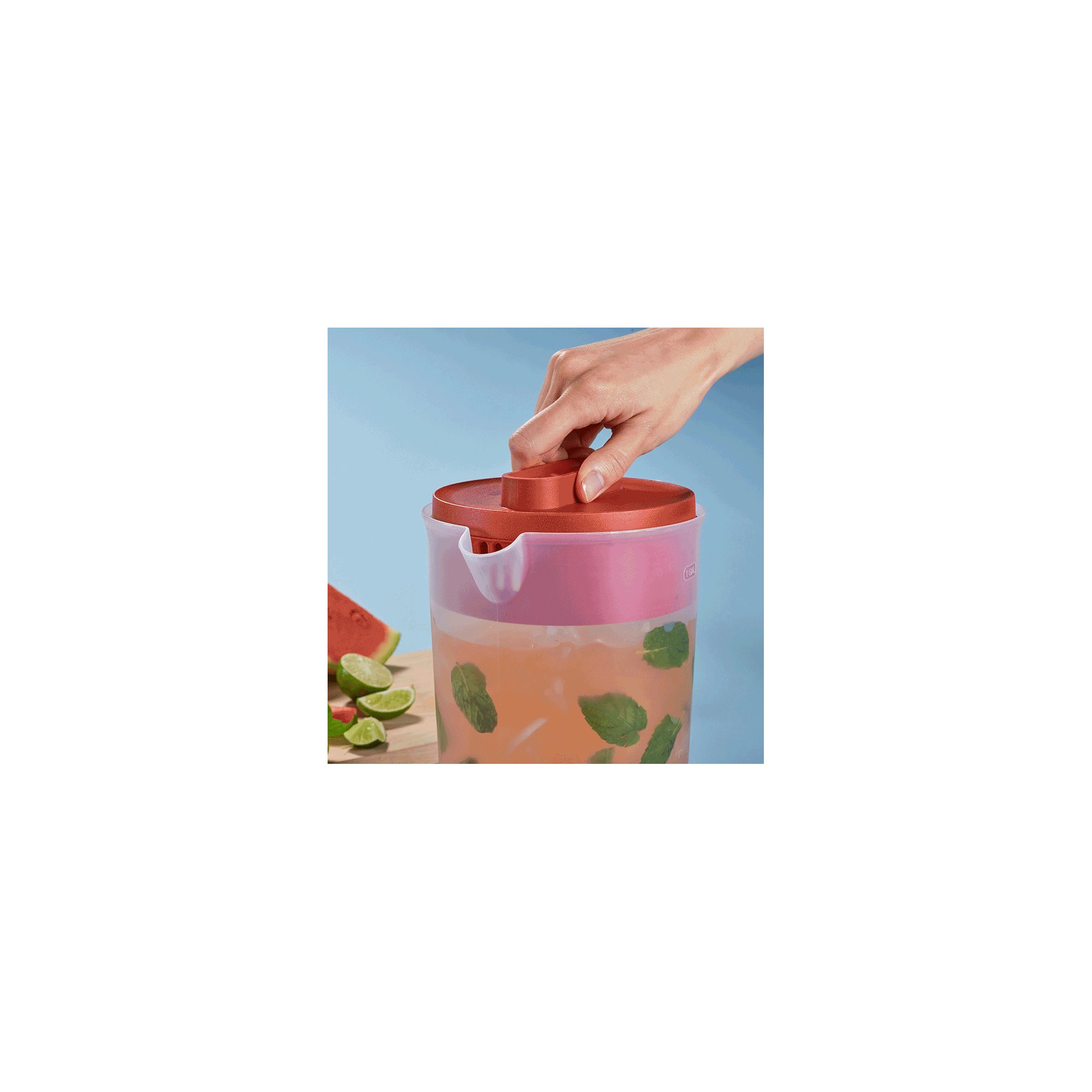 Simply Pour® Pitcher, Plastic Pitcher with Multifunction Premium Lid