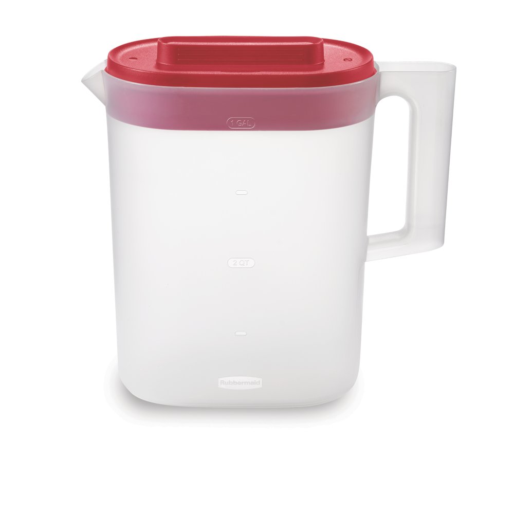 Rubbermaid 2 Quart 1/2 Gallon Pitcher W Pour Spout and Lid 