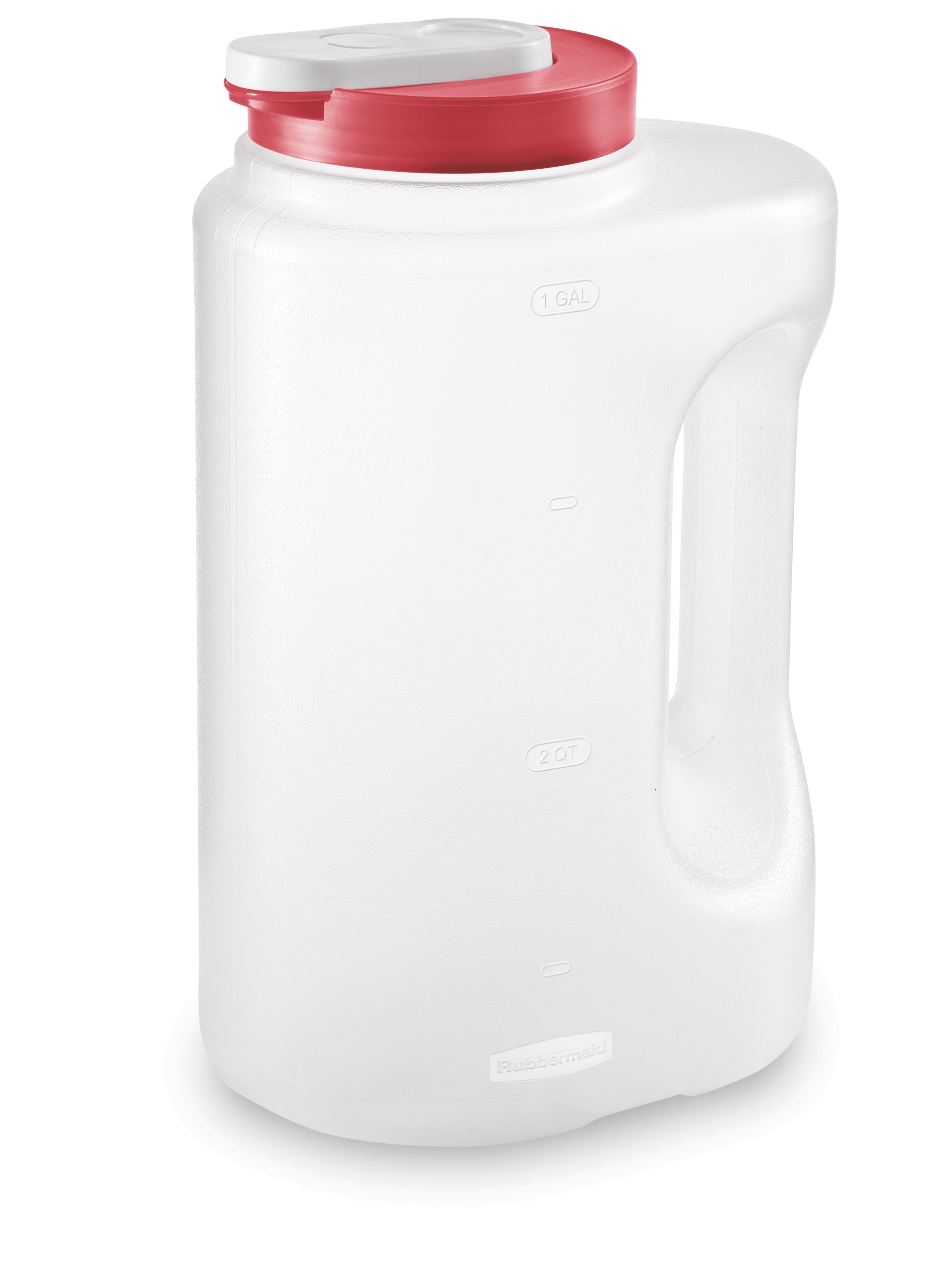 Rubbermaid Simply Pour Pitcher - Clear/Red, 1 gal - Kroger