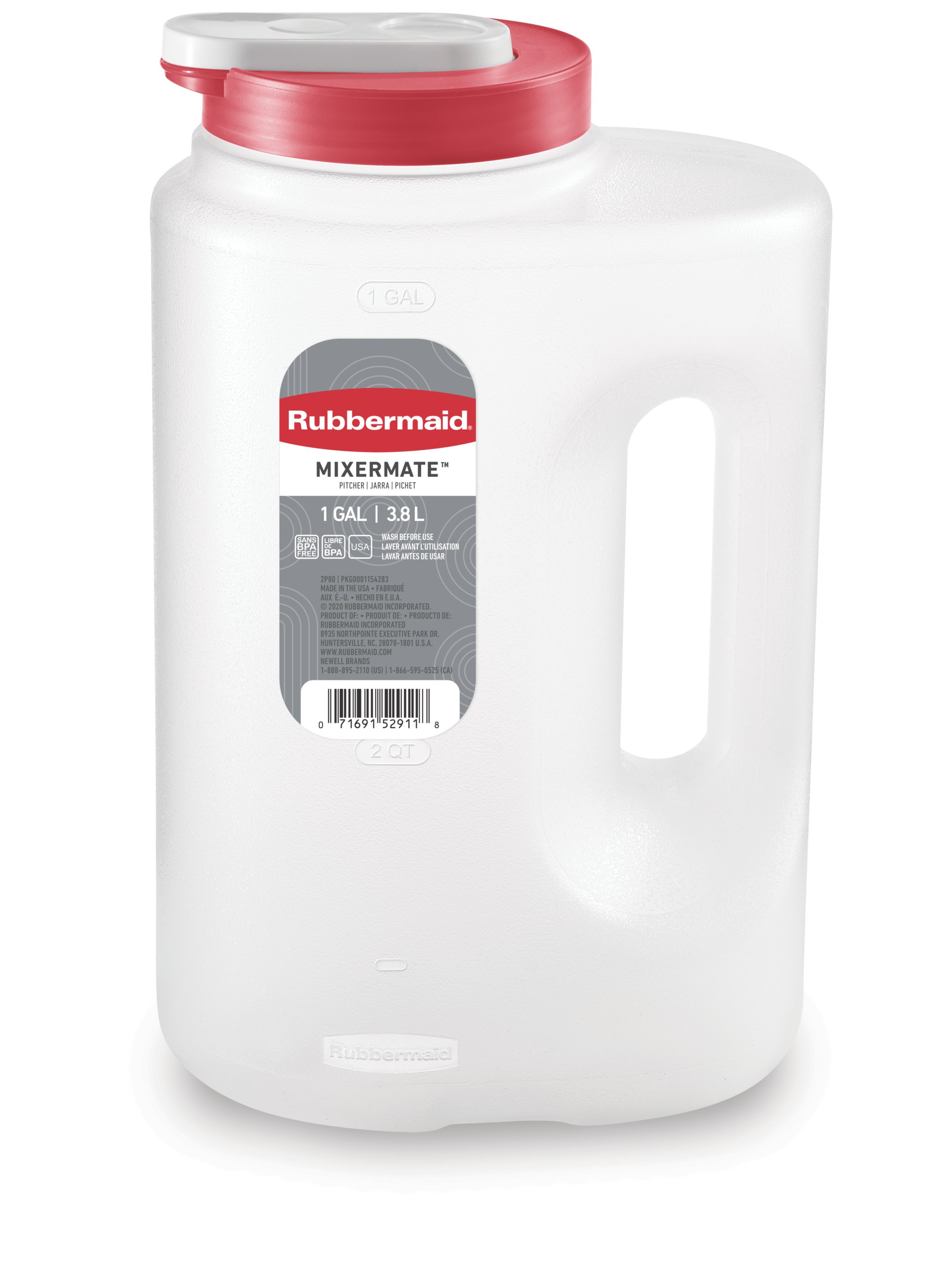 Rubbermaid 2 Quart Compact Pitcher 1 ea 1 ea