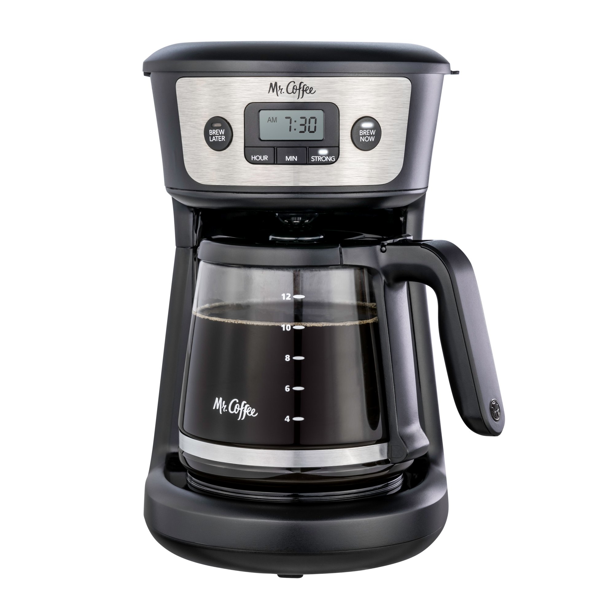 Mr. Coffee® 12-Cup Programmable Coffeemaker, Brew Now or Later