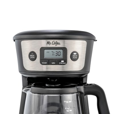 Mr. Coffee FTX43 12-Cup Programmable Coffee Maker, Black, with Brewing  Pause 'n Serve and Auto Shut-Off in the Coffee Makers department at