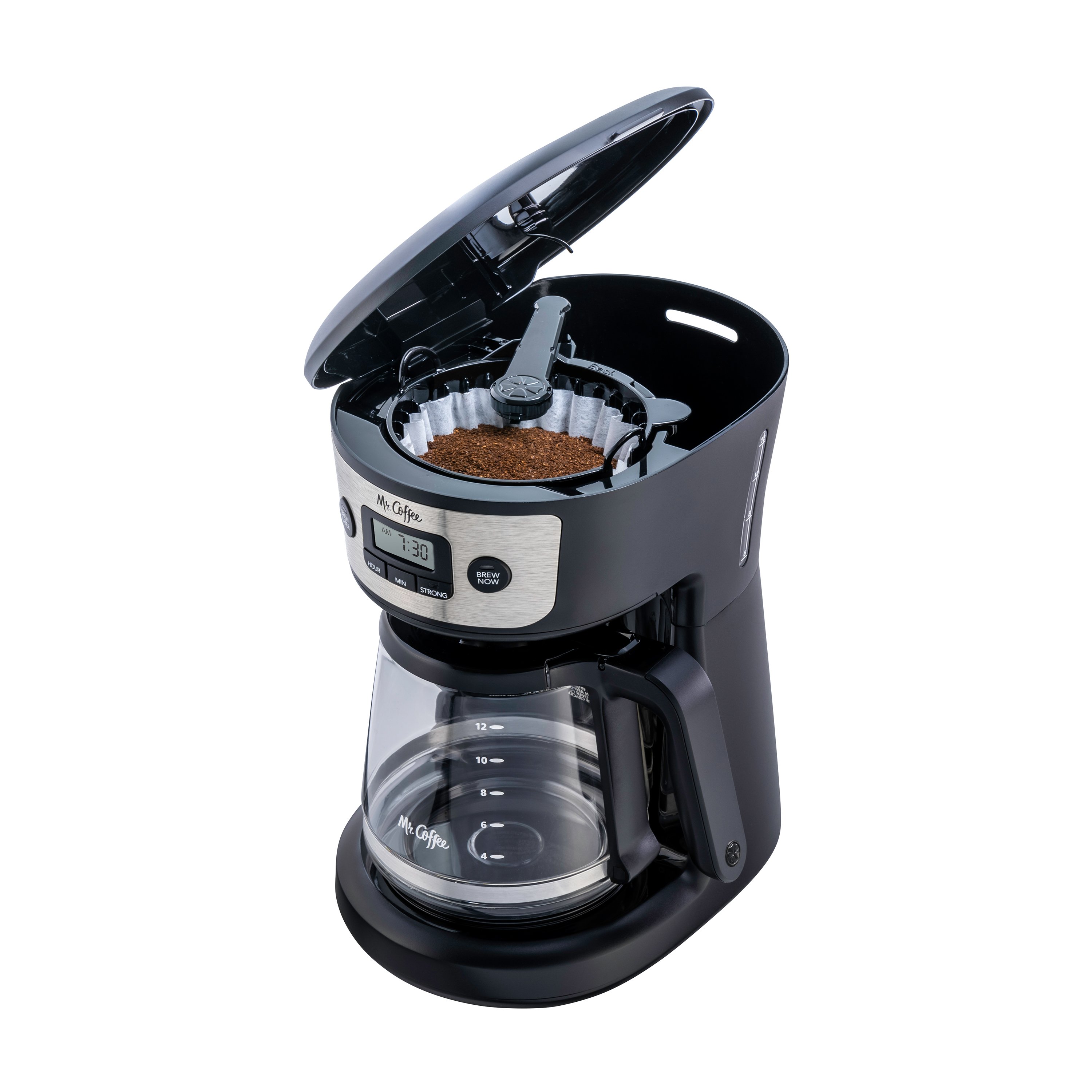 Mr. Coffee - 12-Cup Programmable Coffee Maker, Strong Brew Selector