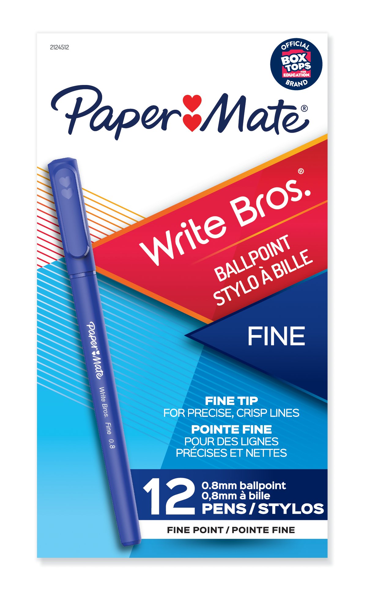 Paper Mate Write Bros. Ballpoint Pens, Fine Point (0.8mm) Paper Mate CA