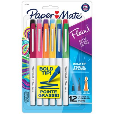 Paper Mate Flair Felt Tip Pens, Bold Tip (1.2mm)