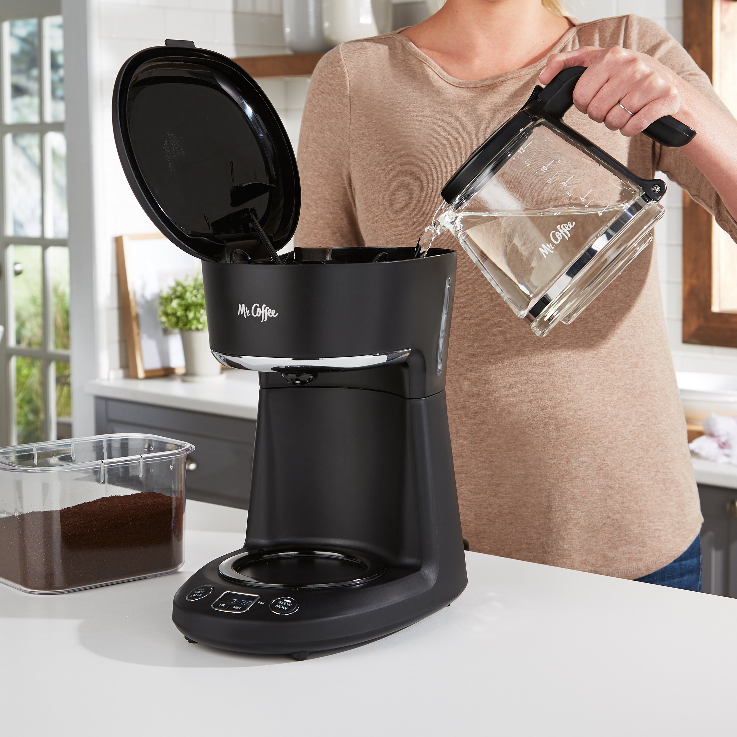 Mr. Coffee® 12-Cup Programmable Coffeemaker, Brew Now or Later