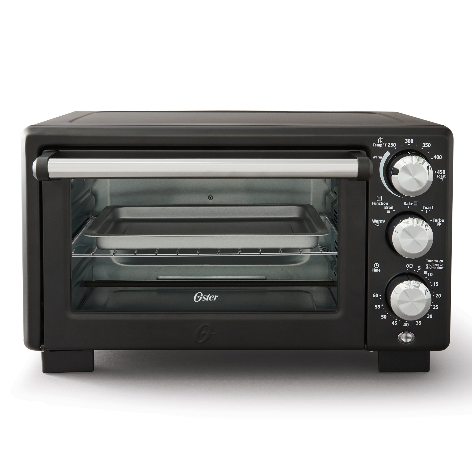 Oster Convection 4 Slice Toaster Oven Matte Black Convection