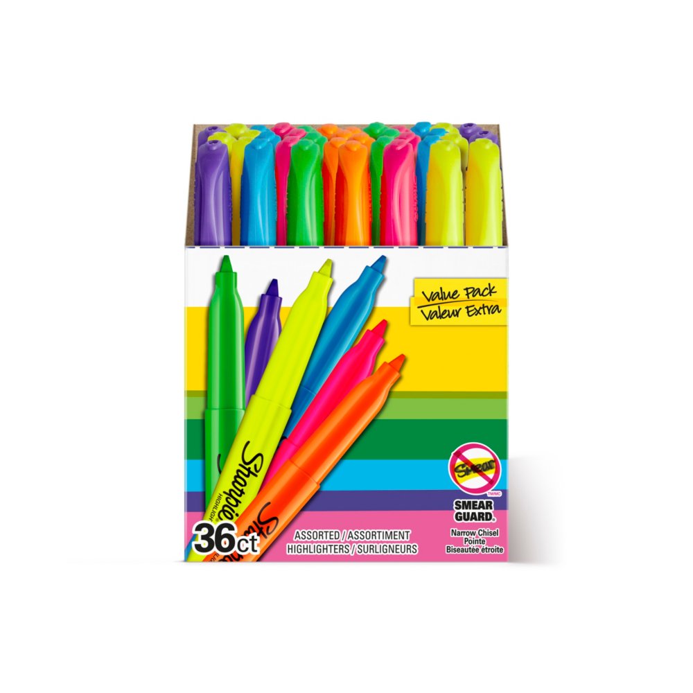 Sharpie Gel Highlighters, Assorted Colors, 3 Count