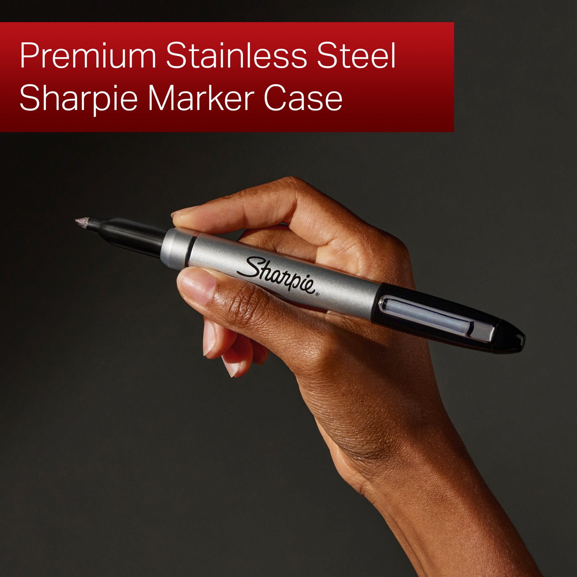 Sharpie Stainless Steel Case And Marker Set 5pc
