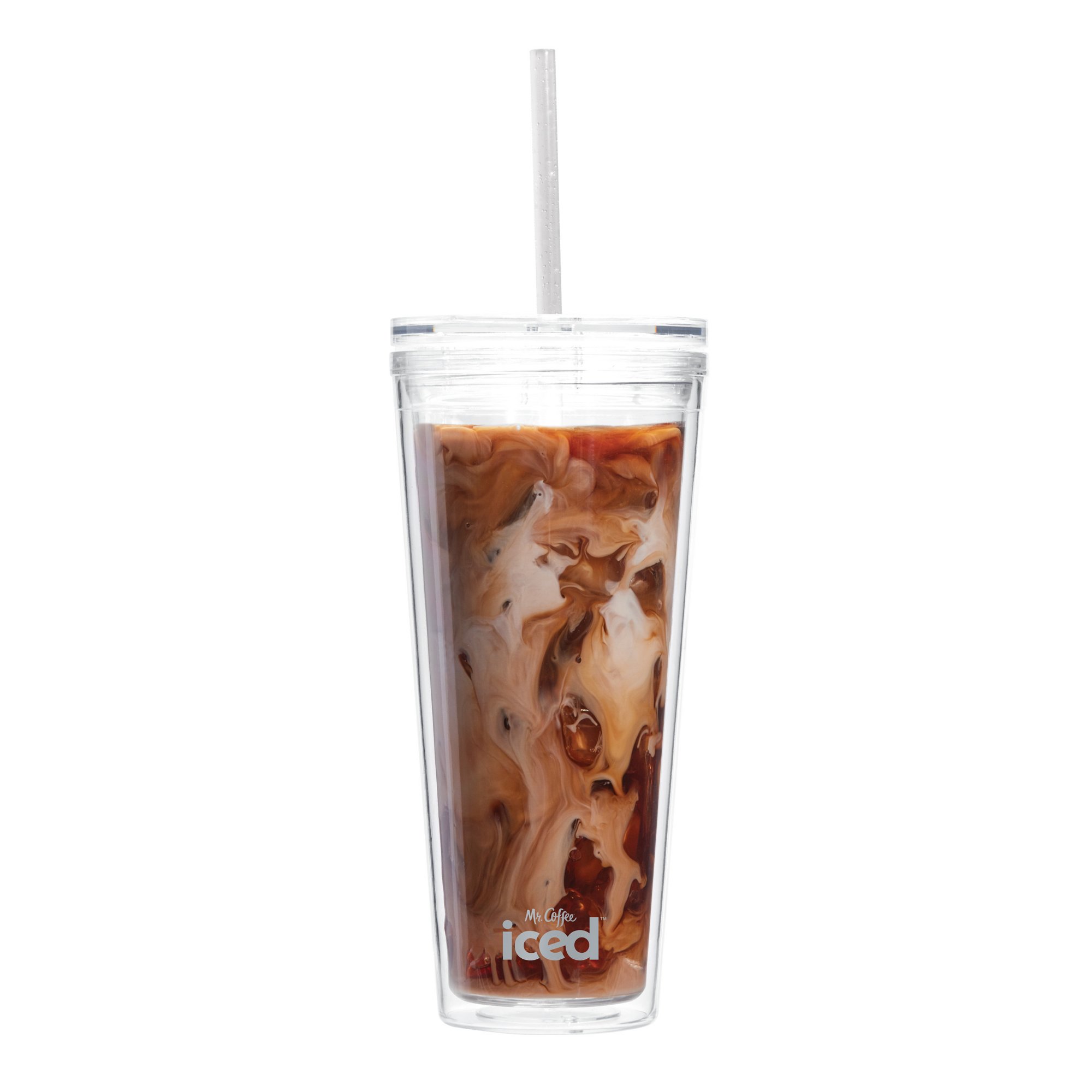 Glass Cups with Lids and Straws, 4 Pack 17 OZ Iced Coffee Cups