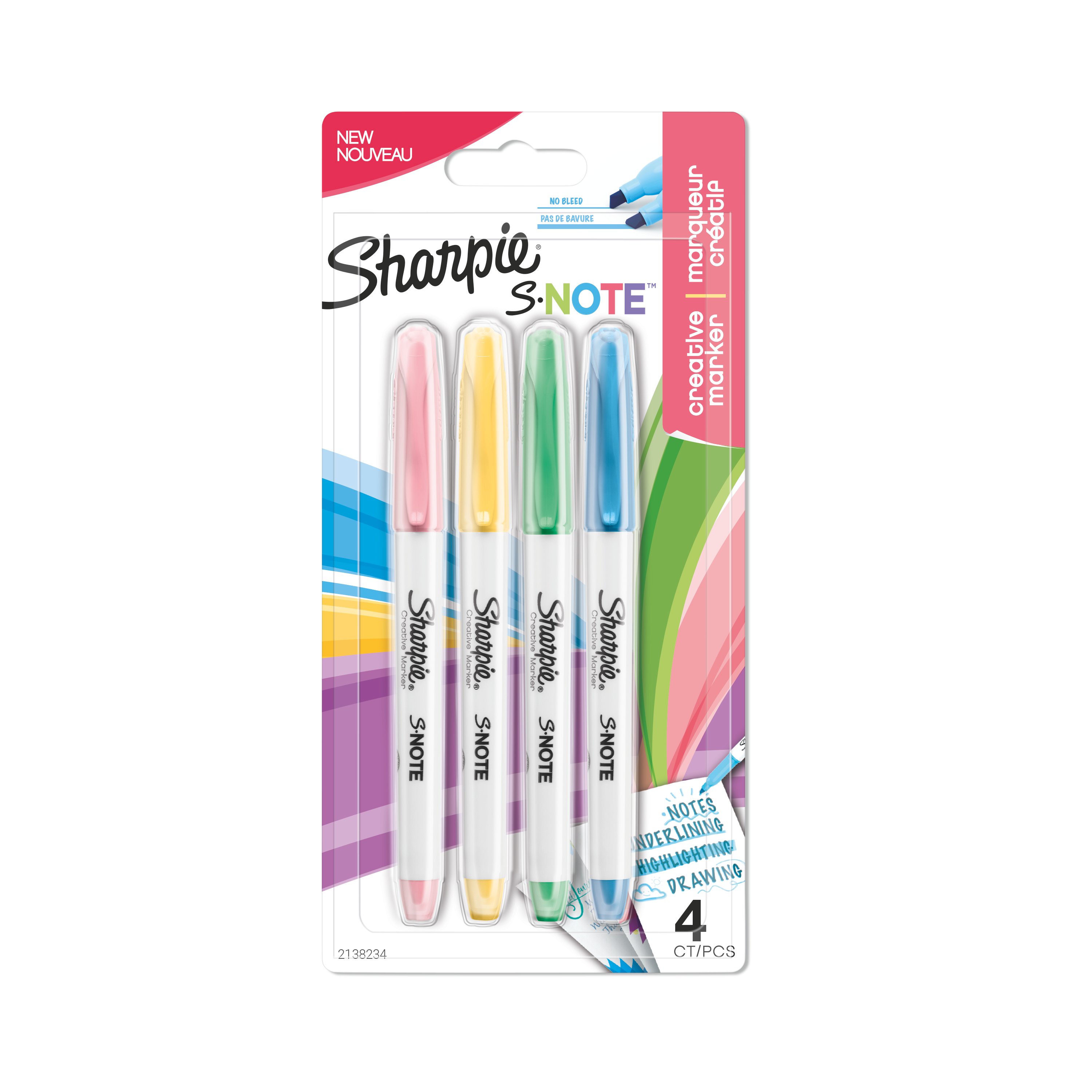 Sharpie S-Note Creative Markers, Chisel Tip