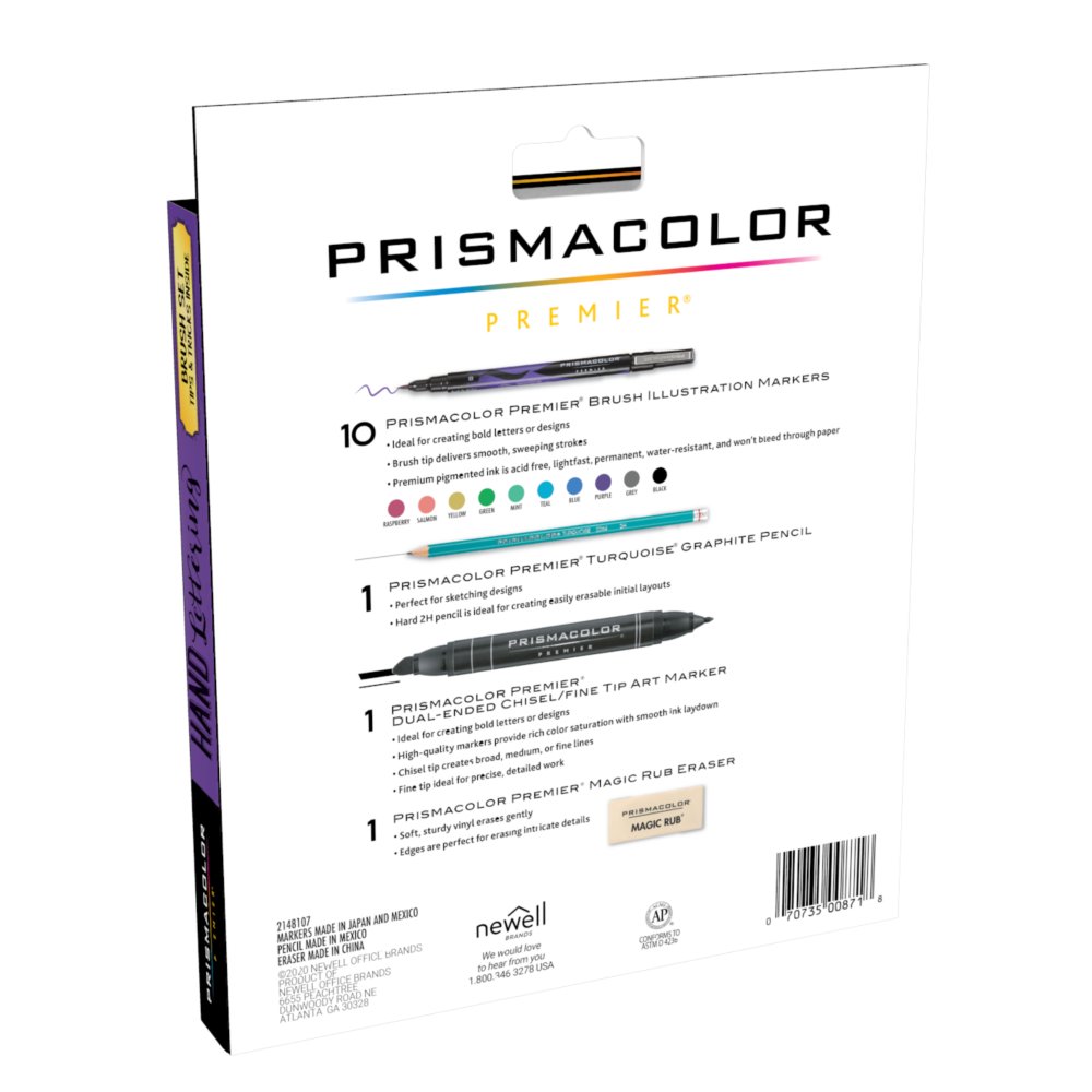 Prismacolor Premier 8 Piece Beginner Hand Lettering Set - Office Depot