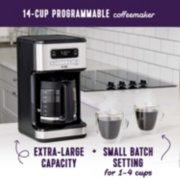 14-cup programmable coffeemaker extra-large capacity + small batch setting for 1-4 cups image number 2