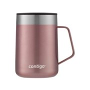 travel mug with handle in rose gold image number 1